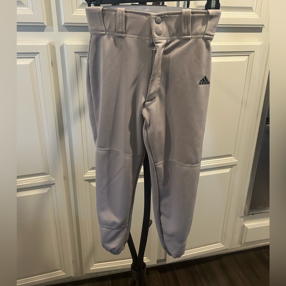 Adidas Kids Gray baseball pants size small